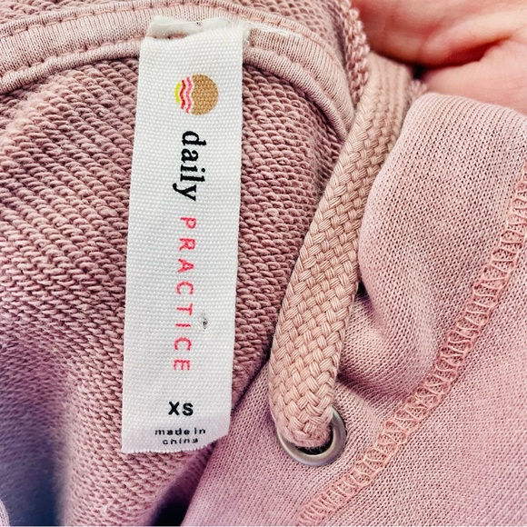 Daily Practice by Anthropologie Pink Hooded Jacket XS X-Small - Picture 5 of 5